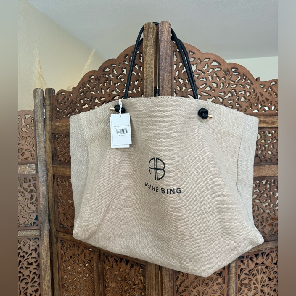 ANINE BING Brown Large Saffron Bag - Picture 3 of 6